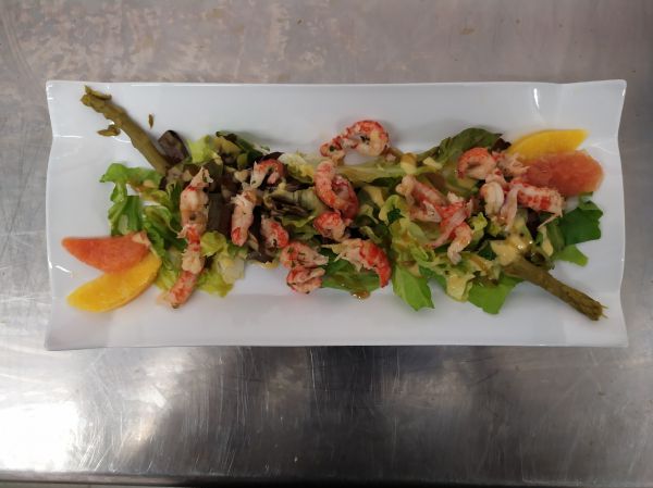 Salade d’écrevisse aux agrumes